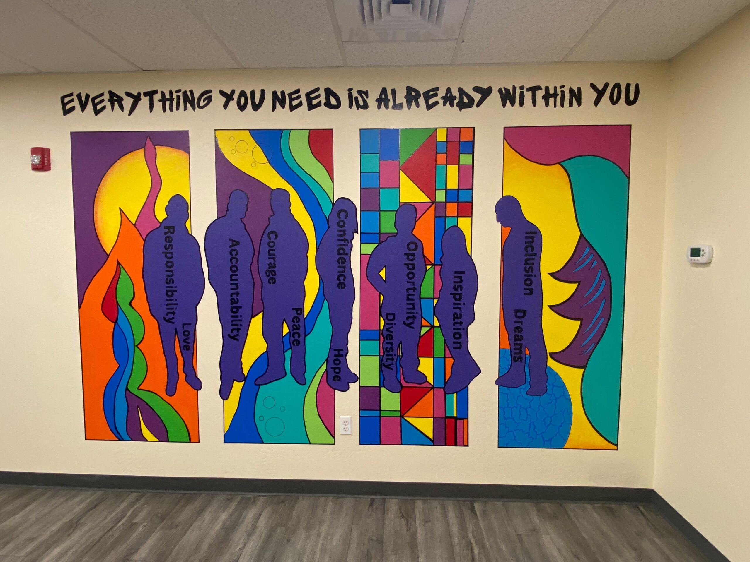 Native American Connections mural